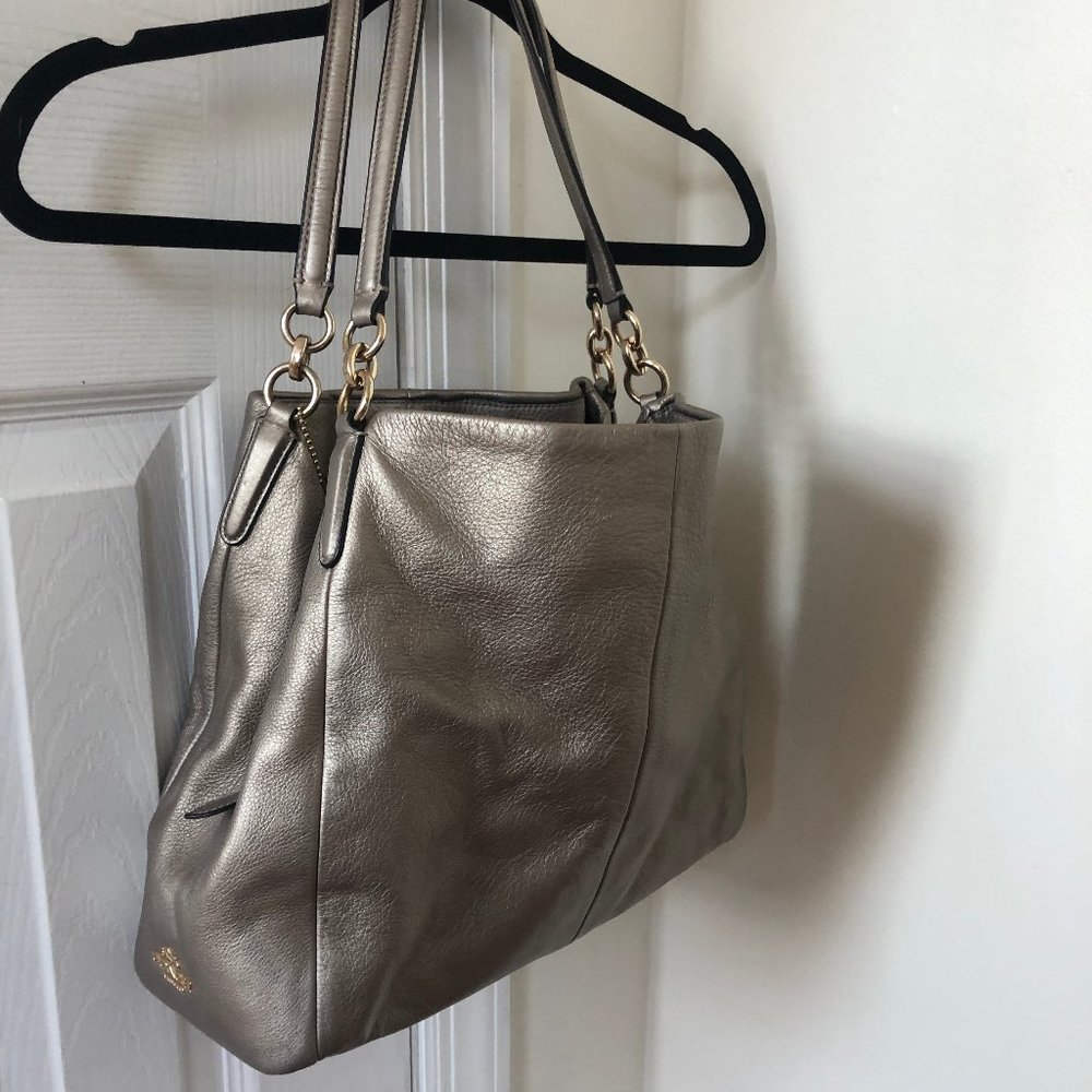 COACH Phoebe Metallic Shoulder Bag